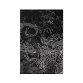 Обложка для паспорта матовая кожа с принтом Haku Dragon в Екатеринбурге, натуральная матовая кожа | размер 19,3 х 13,7 см; прозрачные пластиковые крепления | haku dragon | аниме.anime | герой | дракон | животные | зверь | мультик | мультфильм | персонаж | унесенные призраками | хаку
