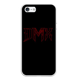 Чехол для iPhone 5/5S матовый с принтом DMX в Екатеринбурге, Силикон | Область печати: задняя сторона чехла, без боковых панелей | Тематика изображения на принте: black | dmx | rap | музыка | рэп | рэпер | хип хоп