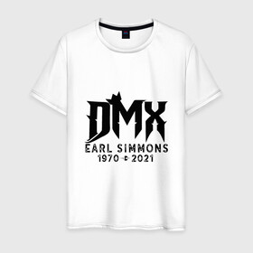 Мужская футболка хлопок с принтом DMX King в Екатеринбурге, 100% хлопок | прямой крой, круглый вырез горловины, длина до линии бедер, слегка спущенное плечо. | dmx | dog | earl simmons | hip hop | music | new york | rap | rapper | rip | ruff ryders | диэмикс | музыка | нью йорк | пёс | рэп | рэпер | хипхоп | эрл симмонс