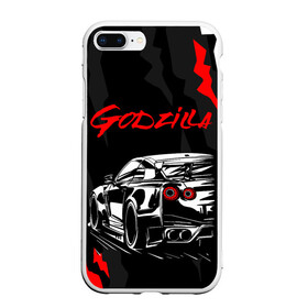 Чехол для iPhone 7Plus/8 Plus матовый с принтом NISSAN GT-R / GODZILLA в Екатеринбурге, Силикон | Область печати: задняя сторона чехла, без боковых панелей | auto | car | godzilla | gtr | nissan | nissan skyline | sport | авто | гетер | годзилла | гтр. | нисан | ниссан | ноут | скайлайн | спорт | царапины