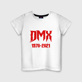 Детская футболка хлопок с принтом DMX - Rest In Peace в Екатеринбурге, 100% хлопок | круглый вырез горловины, полуприлегающий силуэт, длина до линии бедер | dmx | dog | earl simmons | hip hop | music | new york | rap | rapper | rip | ruff ryders | диэмикс | музыка | нью йорк | пёс | рэп | рэпер | хипхоп | эрл симмонс