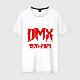 Мужская футболка хлопок с принтом DMX - Rest In Peace в Екатеринбурге, 100% хлопок | прямой крой, круглый вырез горловины, длина до линии бедер, слегка спущенное плечо. | dmx | dog | earl simmons | hip hop | music | new york | rap | rapper | rip | ruff ryders | диэмикс | музыка | нью йорк | пёс | рэп | рэпер | хипхоп | эрл симмонс