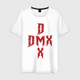 Мужская футболка хлопок с принтом DMX Cross в Екатеринбурге, 100% хлопок | прямой крой, круглый вырез горловины, длина до линии бедер, слегка спущенное плечо. | dmx | dog | earl simmons | hip hop | music | new york | rap | rapper | rip | ruff ryders | диэмикс | музыка | нью йорк | пёс | рэп | рэпер | хипхоп | эрл симмонс