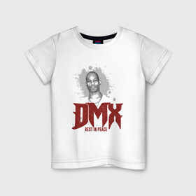 Детская футболка хлопок с принтом DMX - Rest In Peace в Екатеринбурге, 100% хлопок | круглый вырез горловины, полуприлегающий силуэт, длина до линии бедер | dmx | dog | earl simmons | hip hop | music | new york | rap | rapper | rip | ruff ryders | диэмикс | музыка | нью йорк | пёс | рэп | рэпер | хипхоп | эрл симмонс