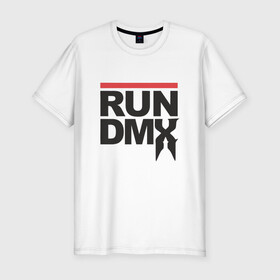 Мужская футболка хлопок Slim с принтом RUN DMX в Екатеринбурге, 92% хлопок, 8% лайкра | приталенный силуэт, круглый вырез ворота, длина до линии бедра, короткий рукав | Тематика изображения на принте: dmx | dog | earl simmons | hip hop | music | new york | rap | rapper | rip | ruff ryders | диэмикс | музыка | нью йорк | пёс | рэп | рэпер | хипхоп | эрл симмонс