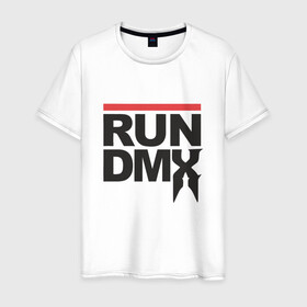 Мужская футболка хлопок с принтом RUN DMX в Екатеринбурге, 100% хлопок | прямой крой, круглый вырез горловины, длина до линии бедер, слегка спущенное плечо. | dmx | dog | earl simmons | hip hop | music | new york | rap | rapper | rip | ruff ryders | диэмикс | музыка | нью йорк | пёс | рэп | рэпер | хипхоп | эрл симмонс