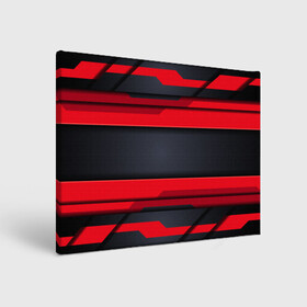 Холст прямоугольный с принтом Red and Black 3D abstract в Екатеринбурге, 100% ПВХ |  | luxury | versace | vip | абстракция | версаче | вип | паттерн | роскошь | текстуры