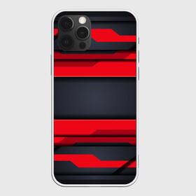 Чехол для iPhone 12 Pro Max с принтом Red and Black 3D abstract в Екатеринбурге, Силикон |  | luxury | versace | vip | абстракция | версаче | вип | паттерн | роскошь | текстуры