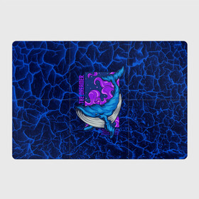 Магнитный плакат 3Х2 с принтом Кит мечтатель The dreamer в Екатеринбурге, Полимерный материал с магнитным слоем | 6 деталей размером 9*9 см | Тематика изображения на принте: the dreamer | вода | волны | кит | мечта | мечтатель | море | океан | подводный мир | рыба