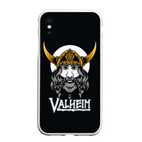 Чехол для iPhone XS Max матовый с принтом Valheim Viking в Екатеринбурге, Силикон | Область печати: задняя сторона чехла, без боковых панелей | fantasy | mmo | valheim | valve | валхейм | вальхейм | викинги | выживалка | игра | королевская битва | ммо | ролевая игра | фэнтази