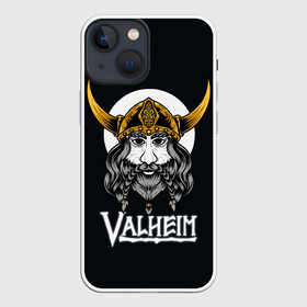 Чехол для iPhone 13 mini с принтом Valheim Viking в Екатеринбурге,  |  | fantasy | mmo | valheim | valve | валхейм | вальхейм | викинги | выживалка | игра | королевская битва | ммо | ролевая игра | фэнтази