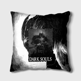 Подушка 3D с принтом DARKSOULS | ТЁМНЫЙ РЫЦАРЬ в Екатеринбурге, наволочка – 100% полиэстер, наполнитель – холлофайбер (легкий наполнитель, не вызывает аллергию). | состоит из подушки и наволочки. Наволочка на молнии, легко снимается для стирки | dark souls | darksouls | tegunvte | демоны | рыцарь | средневековье | темные души