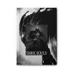 Обложка для автодокументов с принтом DARKSOULS | ТЁМНЫЙ РЫЦАРЬ в Екатеринбурге, натуральная кожа |  размер 19,9*13 см; внутри 4 больших “конверта” для документов и один маленький отдел — туда идеально встанут права | dark souls | darksouls | tegunvte | демоны | рыцарь | средневековье | темные души