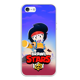 Чехол для iPhone 5/5S матовый с принтом Биби - Brawl Stars в Екатеринбурге, Силикон | Область печати: задняя сторона чехла, без боковых панелей | bibi | brawl | brawler | brawlstars | chromatic | legendary | supercell | боец | бравл | бравлер | бравлпасс | бравлстарс | бравлстарсигра | лега | мстительница | новый скин | перс бравл | суперселл | суперцел