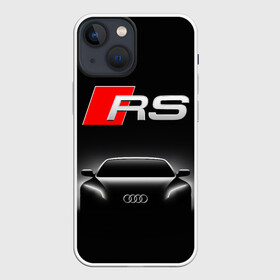 Чехол для iPhone 13 mini с принтом AUDI RS BLACK   АУДИ РС ЧЕРНЫЙ в Екатеринбурге,  |  | audi | car | q5 | q6 | q7 | rs | sportcar | а3 | а4 | а6 | а8 | авто | автомобиль | ауди | гонки | ночь. | рс | спорт | спорткар