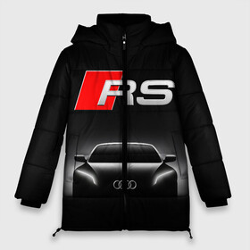 Женская зимняя куртка Oversize с принтом AUDI RS BLACK / АУДИ РС ЧЕРНЫЙ в Екатеринбурге, верх — 100% полиэстер; подкладка — 100% полиэстер; утеплитель — 100% полиэстер | длина ниже бедра, силуэт Оверсайз. Есть воротник-стойка, отстегивающийся капюшон и ветрозащитная планка. 

Боковые карманы с листочкой на кнопках и внутренний карман на молнии | audi | car | q5 | q6 | q7 | rs | sportcar | а3 | а4 | а6 | а8 | авто | автомобиль | ауди | гонки | ночь. | рс | спорт | спорткар