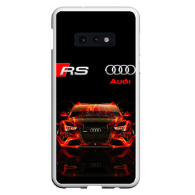 Чехол для Samsung S10E с принтом AUDI RS 5 FIRE / АУДИ РС 5 в Екатеринбурге, Силикон | Область печати: задняя сторона чехла, без боковых панелей | audi | car | fire. | q5 | q6 | q7 | rs 5 | sportcar | а3 | а4 | а6 | а8 | авто | автомобиль | ауди | огонь | рс 5 | спорт | спорткар