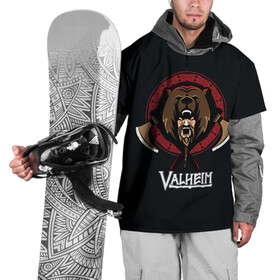 Накидка на куртку 3D с принтом Valheim Viking Bear в Екатеринбурге, 100% полиэстер |  | fantasy | mmo | valheim | valve | валхейм | вальхейм | викинги | выживалка | игра | королевская битва | ммо | ролевая игра | фэнтази