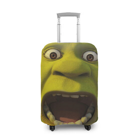 Чехол для чемодана 3D с принтом Shrek Шрек в Екатеринбурге, 86% полиэфир, 14% спандекс | двустороннее нанесение принта, прорези для ручек и колес | 20 | 4к | boots | cat | donkey | fiona | green | in | me | meme | memes | once | shrek | somebody | told | в | зеленый | кот | лет | мем | мемы | мульт | мультфильм | огр | огры | осел | сапогах | фиона | шрек