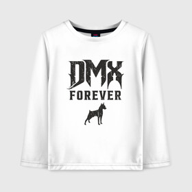 Детский лонгслив хлопок с принтом DMX Forever в Екатеринбурге, 100% хлопок | круглый вырез горловины, полуприлегающий силуэт, длина до линии бедер | Тематика изображения на принте: dmx | dog | earl simmons | hip hop | music | new york | rap | rapper | rip | ruff ryders | диэмикс | музыка | нью йорк | пёс | рэп | рэпер | хипхоп | эрл симмонс