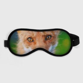 Маска для сна 3D с принтом Крупно мордочка лисы в Екатеринбурге, внешний слой — 100% полиэфир, внутренний слой — 100% хлопок, между ними — поролон |  | fox | foxy | животное | звери | лиса | лисенок | лисичка | милая | рыжая | фокс
