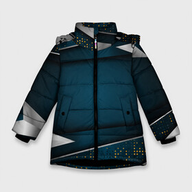 Зимняя куртка для девочек 3D с принтом 3D luxury sport style Золото в Екатеринбурге, ткань верха — 100% полиэстер; подклад — 100% полиэстер, утеплитель — 100% полиэстер. | длина ниже бедра, удлиненная спинка, воротник стойка и отстегивающийся капюшон. Есть боковые карманы с листочкой на кнопках, утяжки по низу изделия и внутренний карман на молнии. 

Предусмотрены светоотражающий принт на спинке, радужный светоотражающий элемент на пуллере молнии и на резинке для утяжки. | Тематика изображения на принте: luxury | versace | vip | абстракция | версаче | вип | паттерн | роскошь | текстуры