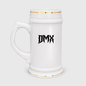 Кружка пивная с принтом DMX | Logo (Z) в Екатеринбурге,  керамика (Материал выдерживает высокую температуру, стоит избегать резкого перепада температур) |  объем 630 мл | dark man x | dmx | earl simmons | hip hop | rap | реп | репер | рэп | хип хоп | эрл симмонс
