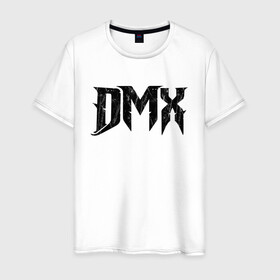 Мужская футболка хлопок с принтом DMX | Logo (Z) в Екатеринбурге, 100% хлопок | прямой крой, круглый вырез горловины, длина до линии бедер, слегка спущенное плечо. | dark man x | dmx | earl simmons | hip hop | rap | реп | репер | рэп | хип хоп | эрл симмонс