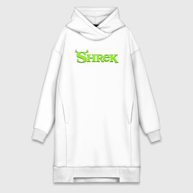 Платье-худи хлопок с принтом Shrek | Logo (Z) в Екатеринбурге,  |  | dreamworks | logo | shrek | зелёный огр | мульт | мультфильм | приключения