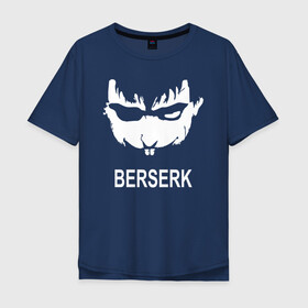 Мужская футболка хлопок Oversize с принтом Berserk в Екатеринбурге, 100% хлопок | свободный крой, круглый ворот, “спинка” длиннее передней части | berserk | face | gg | manga | аниме | берсерк | герой | главный | лицо | манга | надпись | персонаж