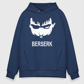 Мужское худи Oversize хлопок с принтом Berserk в Екатеринбурге, френч-терри — 70% хлопок, 30% полиэстер. Мягкий теплый начес внутри —100% хлопок | боковые карманы, эластичные манжеты и нижняя кромка, капюшон на магнитной кнопке | berserk | face | gg | manga | аниме | берсерк | герой | главный | лицо | манга | надпись | персонаж