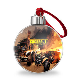 Ёлочный шар с принтом Crossout Online в Екатеринбурге, Пластик | Диаметр: 77 мм | action | crossout | online | tegunvte | выживание | экшен