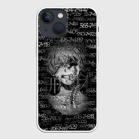 Чехол для iPhone 13 mini с принтом Kaneki Ken 1000 7 в Екатеринбурге,  |  | anime | ken kaneki | manga | tokyo ghoul | аниме | арифметика | канеки | кен | манга | математика | минус | многоножка | пример | семь | сколопендра | токийский гуль | тысяча