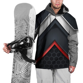 Накидка на куртку 3D с принтом 3D соты объемная броня  сталь в Екатеринбурге, 100% полиэстер |  | luxury | versace | vip | абстракция | версаче | вип | паттерн | роскошь | текстуры