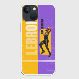 Чехол для iPhone 13 mini с принтом LeBron в Екатеринбурге,  |  | basketball | lakers | lebron | media | nba | toplanding | баскетболл | леброн | лейкерс | лого баскетбольных клубов | лос анджелес | нба