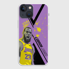 Чехол для iPhone 13 mini с принтом леброн джеймс в Екатеринбурге,  |  | basketball | lakers | lebron | media | nba | toplanding | баскетболл | леброн | лейкерс | лого баскетбольных клубов | лос анджелес | нба