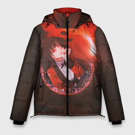 Мужская зимняя куртка 3D с принтом Kakegurui Yumeko Jabami art в Екатеринбурге, верх — 100% полиэстер; подкладка — 100% полиэстер; утеплитель — 100% полиэстер | длина ниже бедра, свободный силуэт Оверсайз. Есть воротник-стойка, отстегивающийся капюшон и ветрозащитная планка. 

Боковые карманы с листочкой на кнопках и внутренний карман на молнии. | anime | girl | jabami | kakegurui | manga | yumeko | аниме | арт | девушка | джабами | закат | какегуруи | манга | юмеко