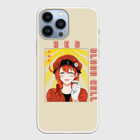 Чехол для iPhone 13 Pro Max с принтом Blood cell в Екатеринбурге,  |  | ae3803 | anime | cells at work | u 1156 | аниме | анимэ | клетки за работой | цэлс эт ворк