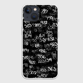 Чехол для iPhone 13 с принтом Минус семь в Екатеринбурге,  |  | Тематика изображения на принте: 1000 7 | anime | ken kaneki | manga | tokyo ghoul | аниме | арифметика | канеки | кен | манга | математика | минус | семь | токийский гуль | тысяча | числа