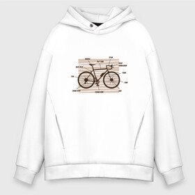 Мужское худи Oversize хлопок с принтом Схема Анатомия Велосипеда в Екатеринбурге, френч-терри — 70% хлопок, 30% полиэстер. Мягкий теплый начес внутри —100% хлопок | боковые карманы, эластичные манжеты и нижняя кромка, капюшон на магнитной кнопке | anatomy | bicycle | bike | mountain bike | scheme | байк | бикукле | велик | горный велосипед | инженерная схема | как устроен велосипед | состав | строение | устройство велосипеда | чертёж | чертежи