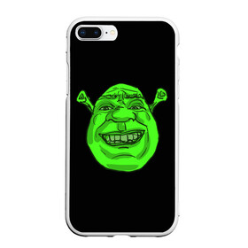 Чехол для iPhone 7Plus/8 Plus матовый с принтом Shreks Face в Екатеринбурге, Силикон | Область печати: задняя сторона чехла, без боковых панелей | donkey | fiona | gonna | is | life | love | me | once | roll | shrek | somebody | the | told | world | артур | в | гарольд | дракон | жизнь | кот | лорд | любовь | мем | мерлин | огр | осел | пиноккио | пряник | сапогах | фаркуад | фиона | чарм