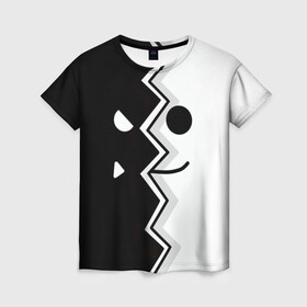 Женская футболка 3D с принтом Geometry Dash | Fondo в Екатеринбурге, 100% полиэфир ( синтетическое хлопкоподобное полотно) | прямой крой, круглый вырез горловины, длина до линии бедер | dash | fondo | geometry | геометри | геометридаш | даш