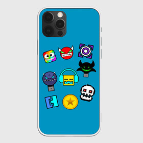 Чехол для iPhone 12 Pro Max с принтом Geometry Dash Icons в Екатеринбурге, Силикон |  | Тематика изображения на принте: 2d | dash | demon | demons | devil | game | games | geometry | pixel | pixels | skull | smile | геометрия | демон | дьявол | игра | пикслели | платформер | смайл | смайлик | улыбка | череп