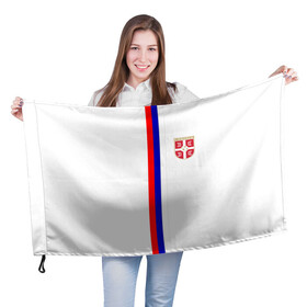 Флаг 3D с принтом Сборная Сербии в Екатеринбурге, 100% полиэстер | плотность ткани — 95 г/м2, размер — 67 х 109 см. Принт наносится с одной стороны | дзюба | лига наций | последние новости | россия | сборная россии | сербия | сербия россия | сербия россия обзор | спорт | футбол | черчесов