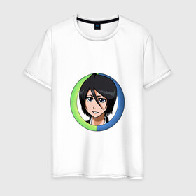 Мужская футболка хлопок с принтом Rukia Kuchiki Bleach в Екатеринбурге, 100% хлопок | прямой крой, круглый вырез горловины, длина до линии бедер, слегка спущенное плечо. | anime | bleach | hero | ichigo kurosaki | manga | rukia kuchiki | блич | герой | ичиго куросаки | рукия