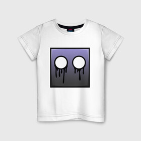 Детская футболка хлопок с принтом Geometry Dash | Black tears (Z) в Екатеринбурге, 100% хлопок | круглый вырез горловины, полуприлегающий силуэт, длина до линии бедер | 2d | arcade | game | geometry dash | meltdown | robtop | аркада | геометрический тире | раннер