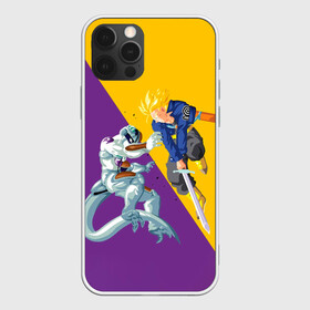 Чехол для iPhone 12 Pro Max с принтом Yellow vs purple в Екатеринбурге, Силикон |  | anime | dragon ball | аниме | анимэ | драгон бал | дрэгон бол | жемчуг дракона