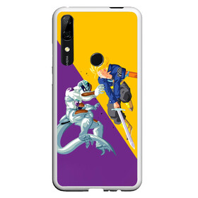 Чехол для Honor P Smart Z с принтом Yellow vs purple в Екатеринбурге, Силикон | Область печати: задняя сторона чехла, без боковых панелей | Тематика изображения на принте: anime | dragon ball | аниме | анимэ | драгон бал | дрэгон бол | жемчуг дракона