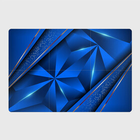 Магнитный плакат 3Х2 с принтом 3D абстрактные фигуры BLUE в Екатеринбурге, Полимерный материал с магнитным слоем | 6 деталей размером 9*9 см | 3d | 3д | luxury | versace | vip | абстракция | блеск | блестки | версаче | вип | паттерн | роскошь | соты | текстуры