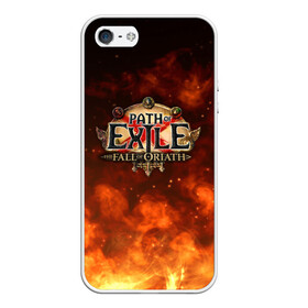 Чехол для iPhone 5/5S матовый с принтом Path of Exile Logo | Путь изгнанника Лого (Z) в Екатеринбурге, Силикон | Область печати: задняя сторона чехла, без боковых панелей | exile | game | path of exile | rpg | берсерк | вождь | дикарь | дуэлянт | игра | покоритель | путь изгнанника | рпг